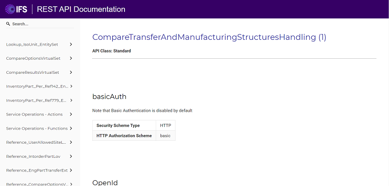 ifs rest api documentation