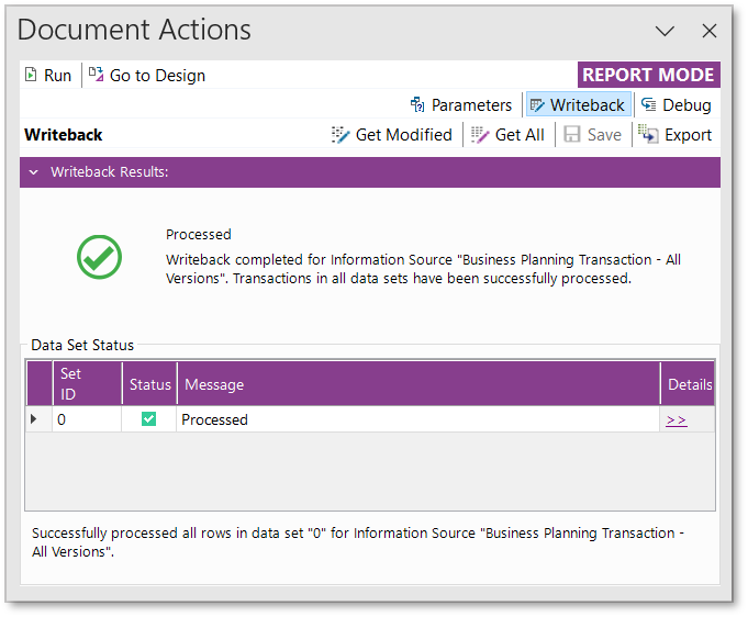 Active Write Back Perform Writeback - Technical Documentation For IFS Cloud