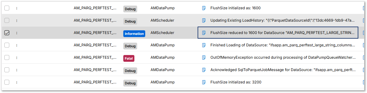 Parquet Data Source Load History - Technical Documentation For IFS Cloud