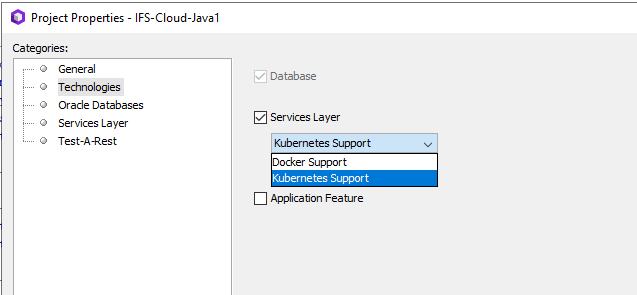 Project Properties - Technical Documentation For IFS Cloud