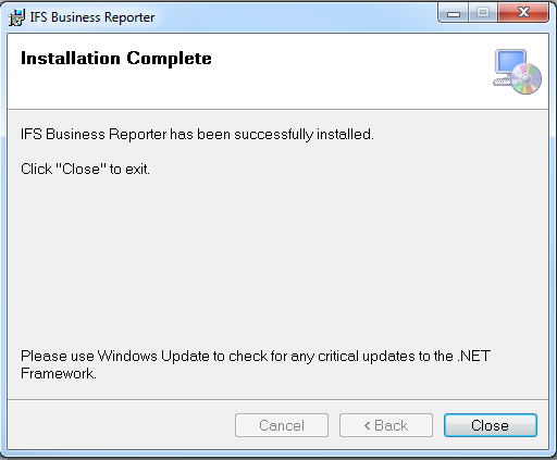 IFS Business Reporter Installation - Technical Documentation For IFS Cloud