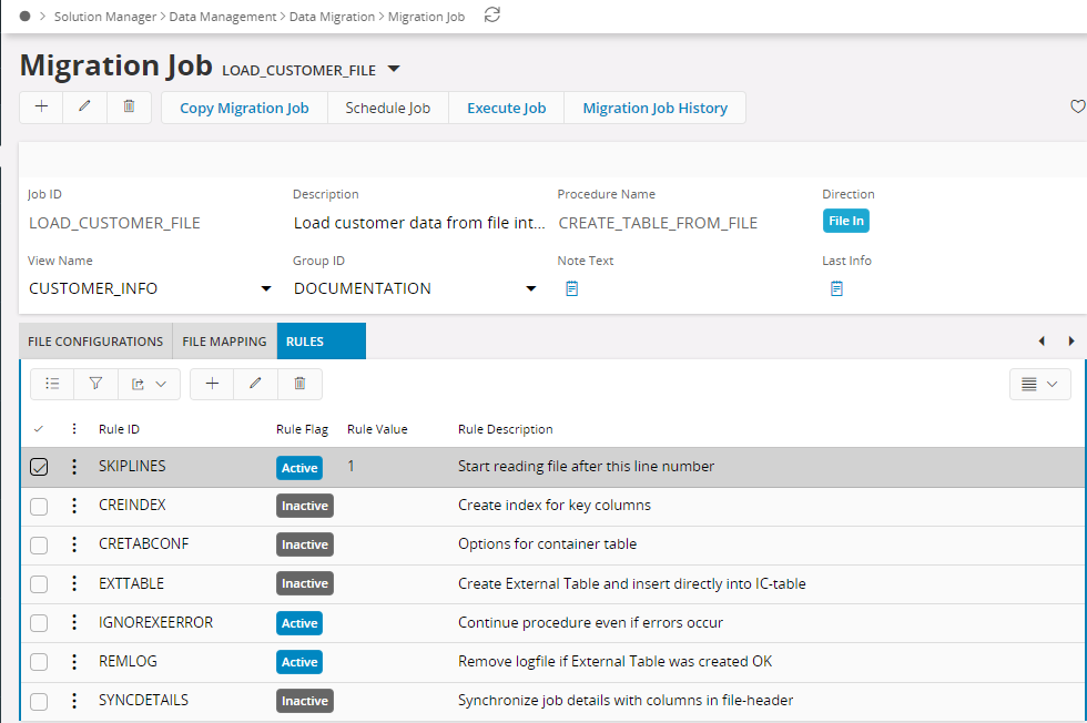 Create Table from File - Technical Documentation For IFS Cloud