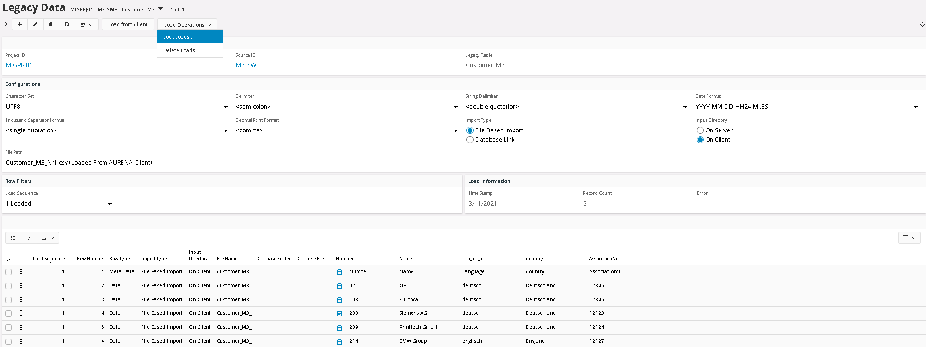 Legacy Source Data Import - Technical Documentation For IFS Cloud