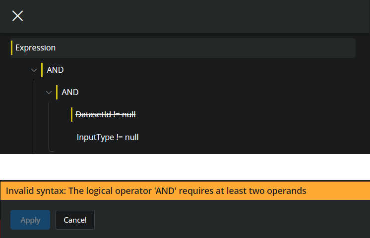 Condition Editor - Technical Documentation For IFS Cloud
