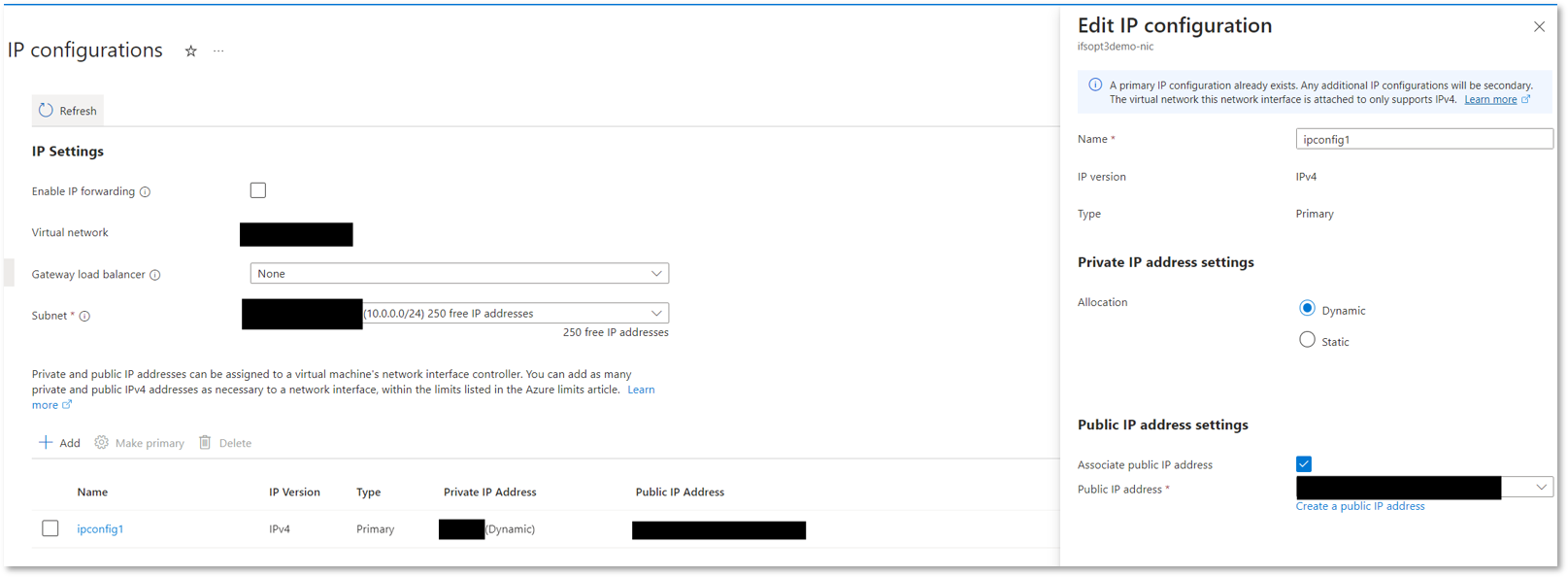 Create Virtual Network Interface - Technical Documentation For IFS Cloud