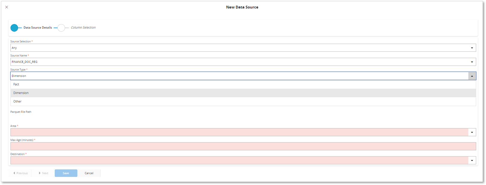 Create Parquet Data Sources - Technical Documentation For IFS Cloud