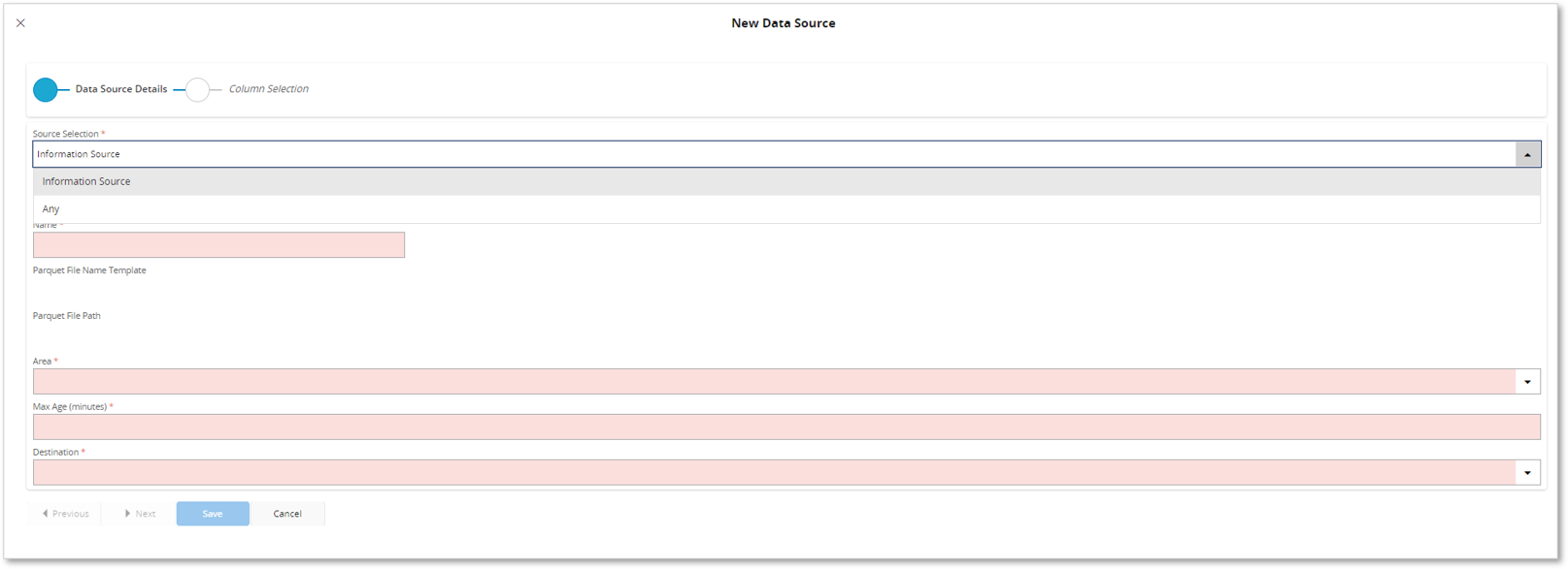 Create Parquet Data Sources - Technical Documentation For IFS Cloud
