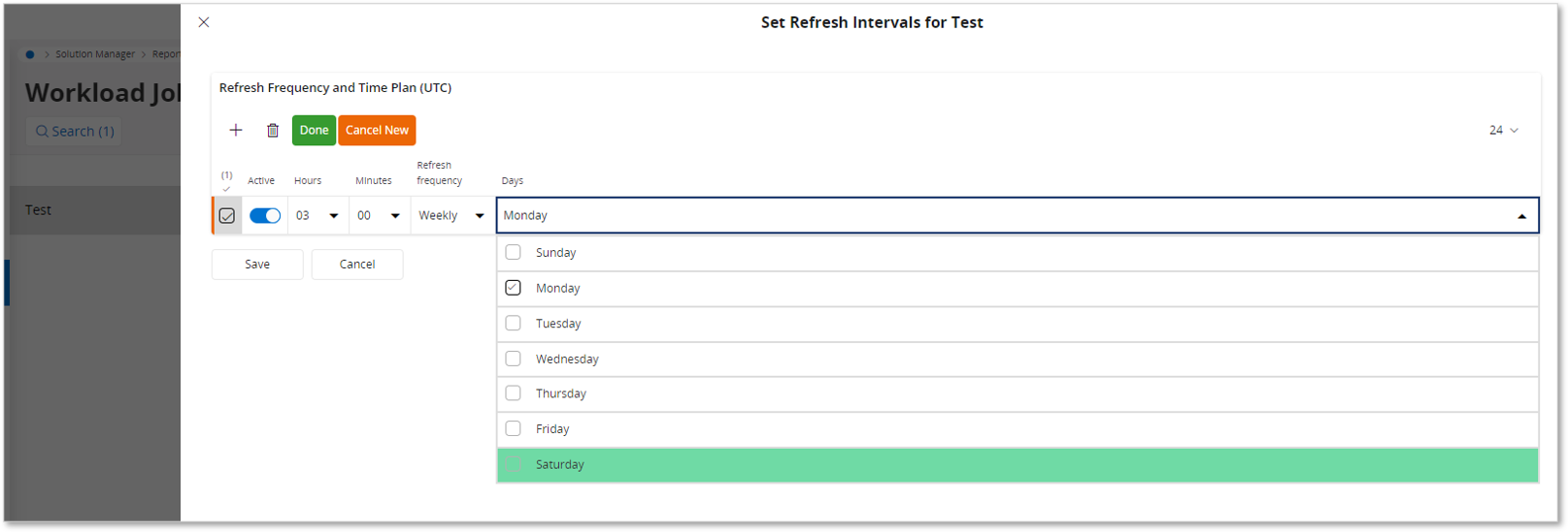 Create Workload Job Definitions - Technical Documentation For IFS Cloud