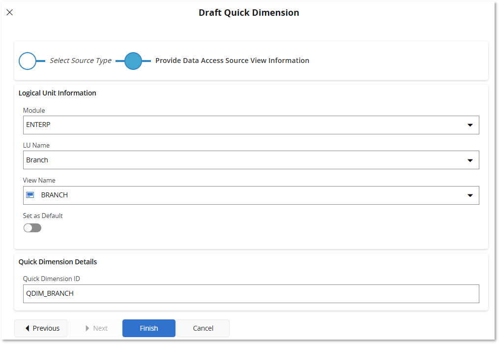 Quick Dimension - Technical Documentation For IFS Cloud