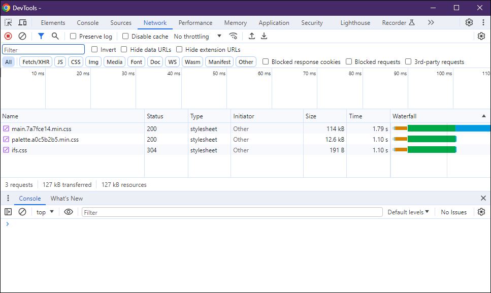 Using Network Tab with IFS Cloud Web debugging