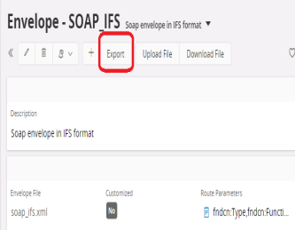 Customization of Envelopes - Technical Documentation For IFS Cloud