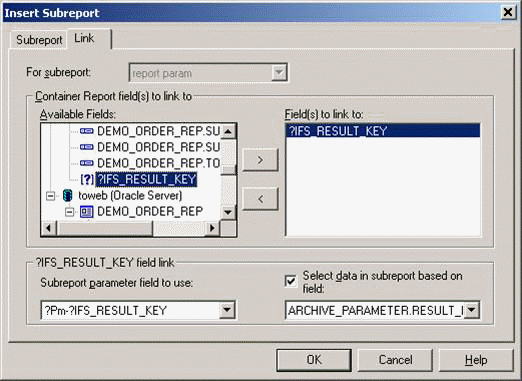 Adding Report Parameters - Technical Documentation For IFS Cloud