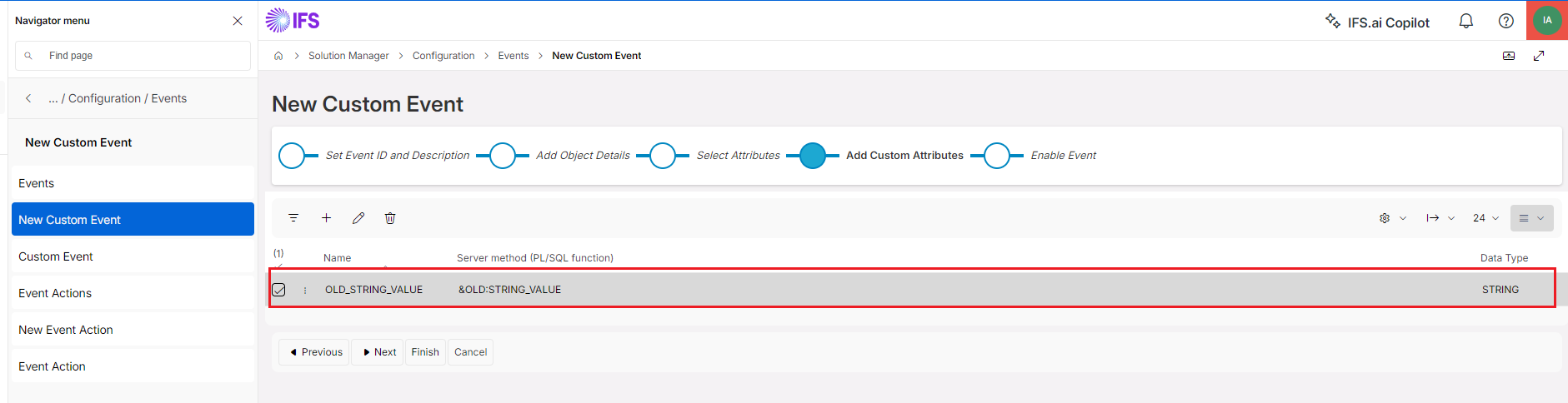 Custom Event configuration: workaround to pass the OLD values to the Workflow execution