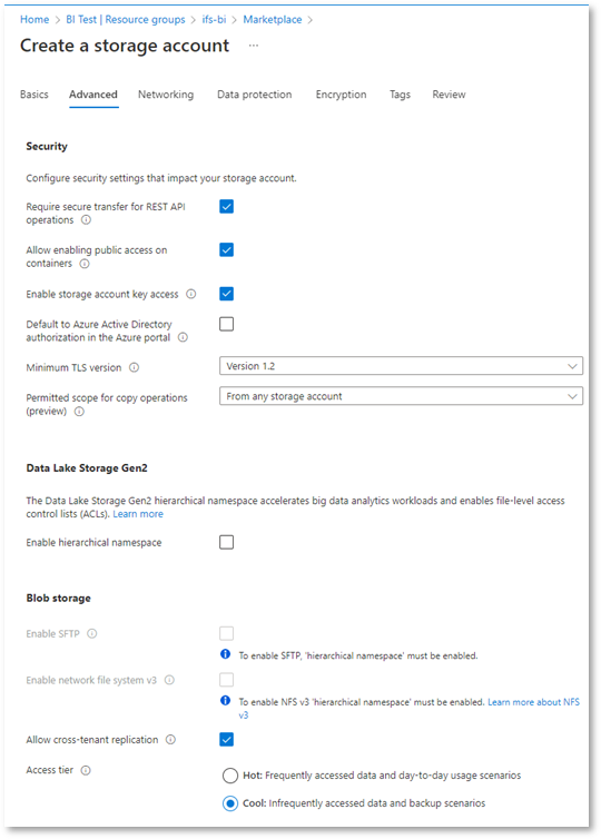 BI Infrastructure setup in Azure for Self Hosted BI (Scenario 2 ...