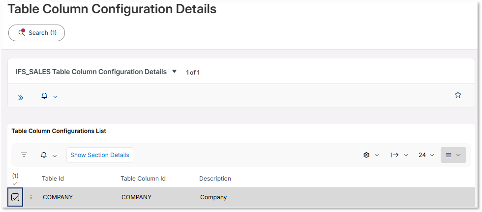 Analysis Models - Tabular : Configuration Information - Technical ...