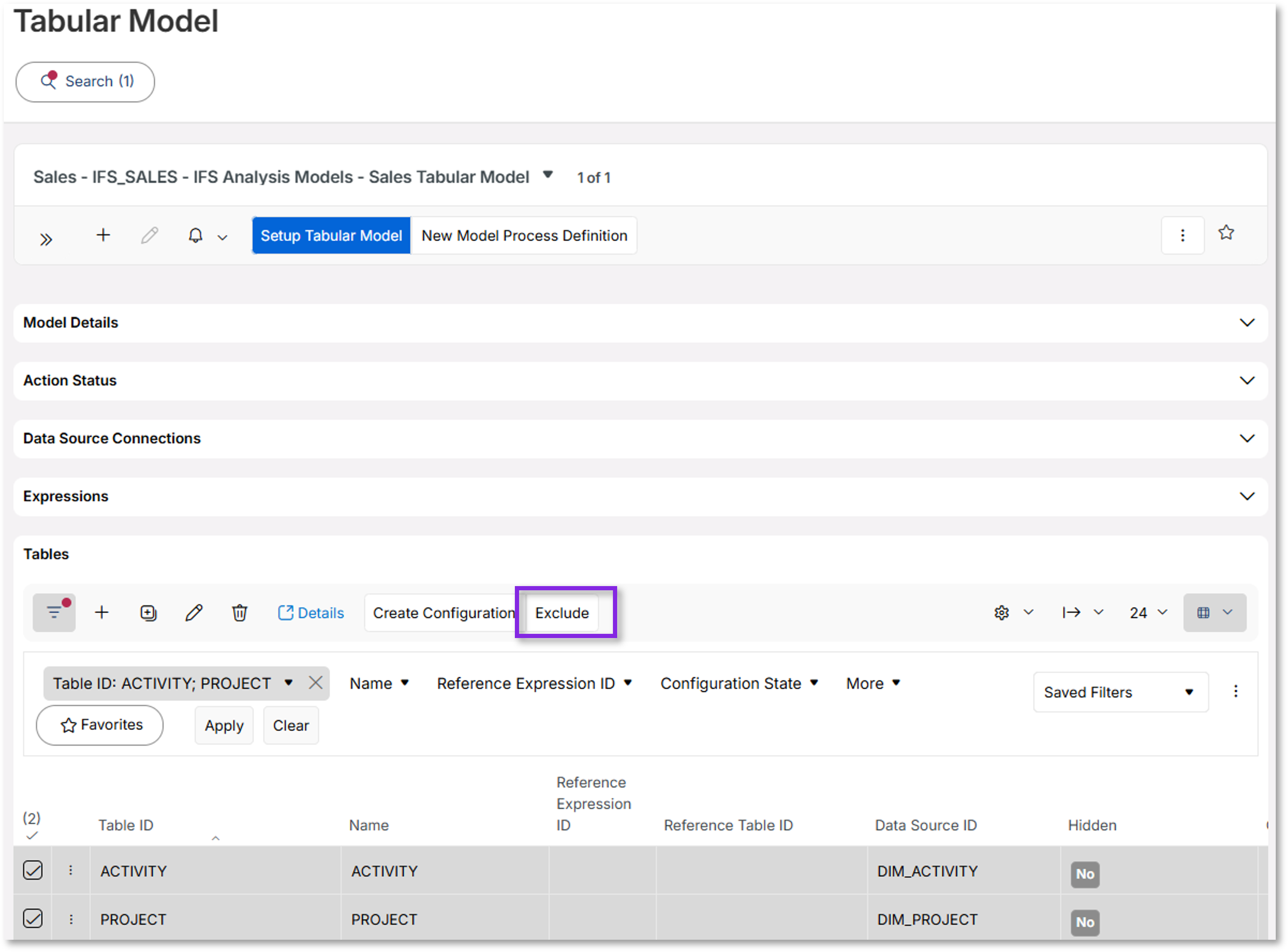 Analysis Models - Tabular : Disclaimer Information Details - Technical ...