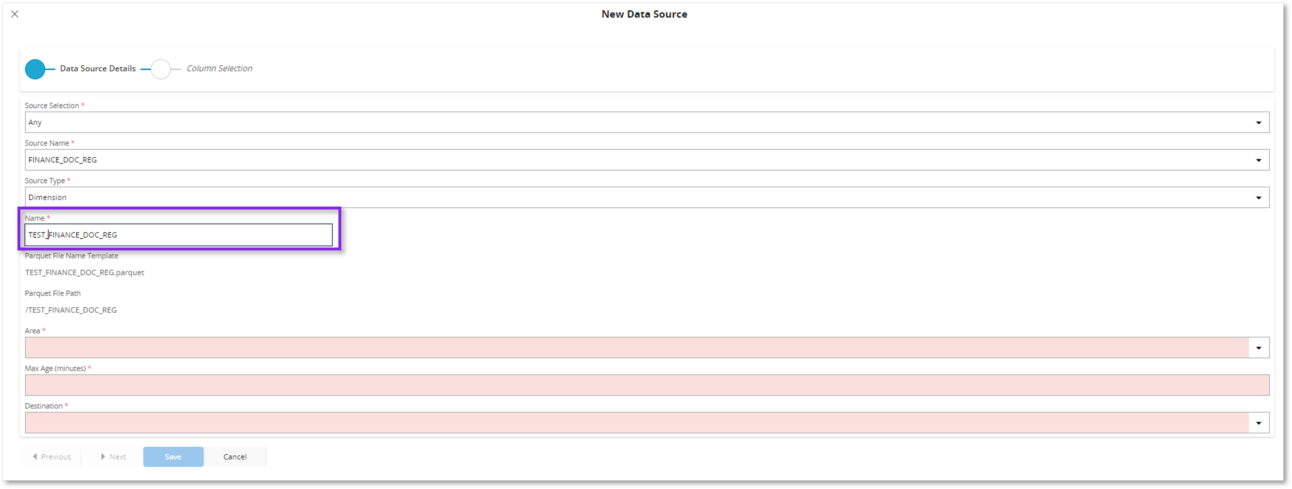 Create Parquet Data Sources - Technical Documentation For IFS Cloud