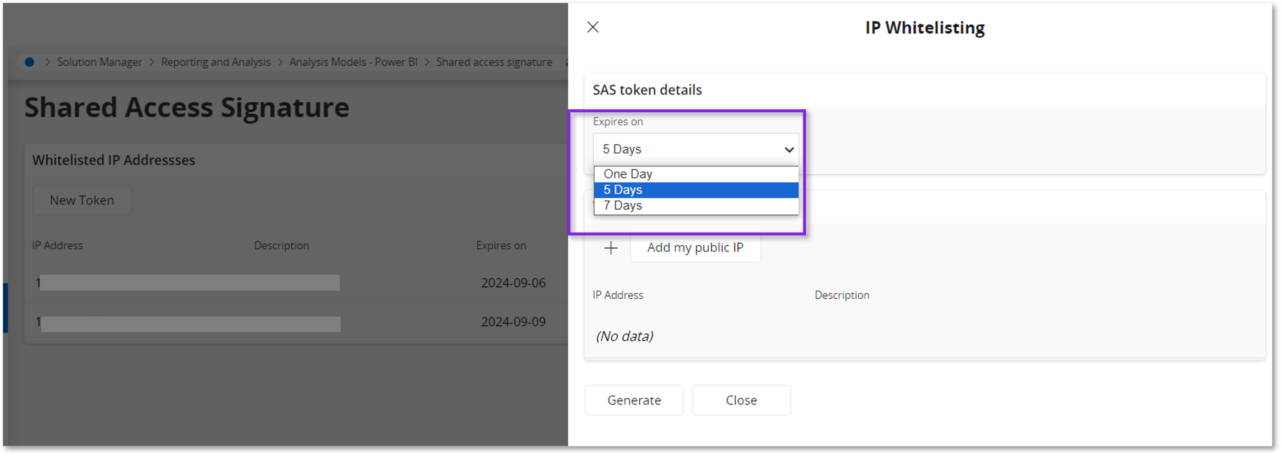 SAS Token Generation and IP Whitelisting - Technical Documentation For ...