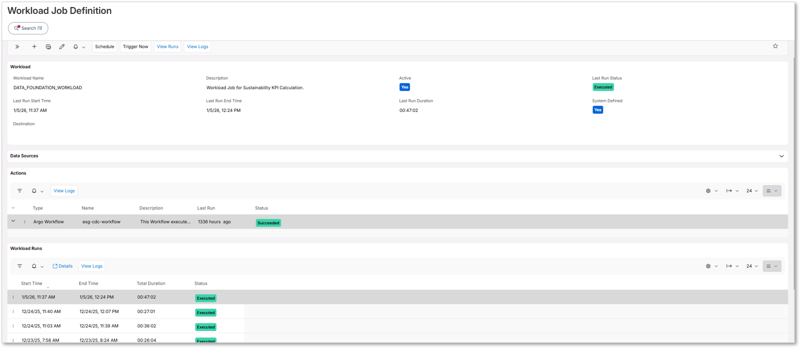 Workload Run - Technical Documentation For IFS Cloud