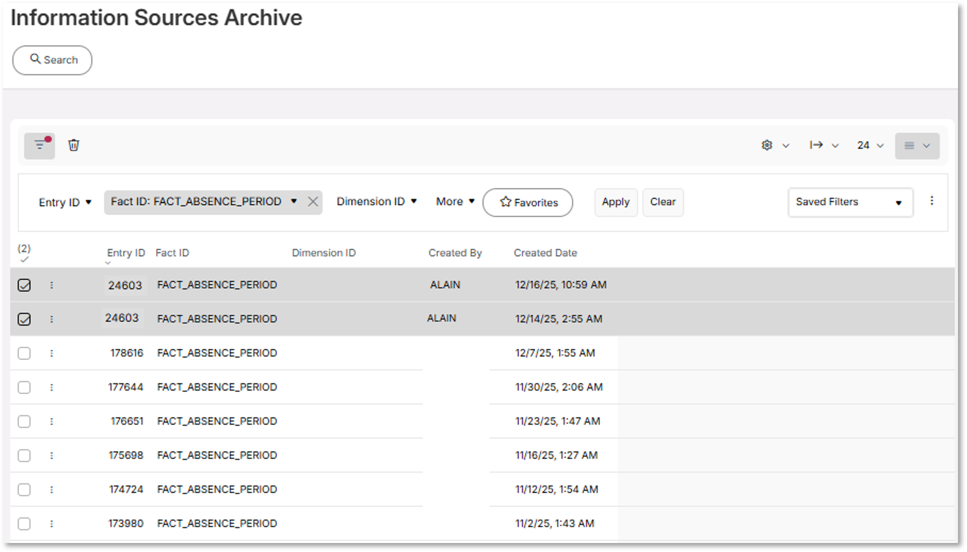 Archive Information Source Metadata - Technical Documentation For IFS Cloud