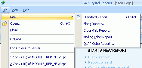 Example of Creating a Basic Report for the Crystal Reports Plug-in ...