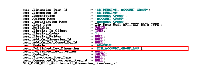 Supportive Dimensions - Technical Documentation For IFS Cloud