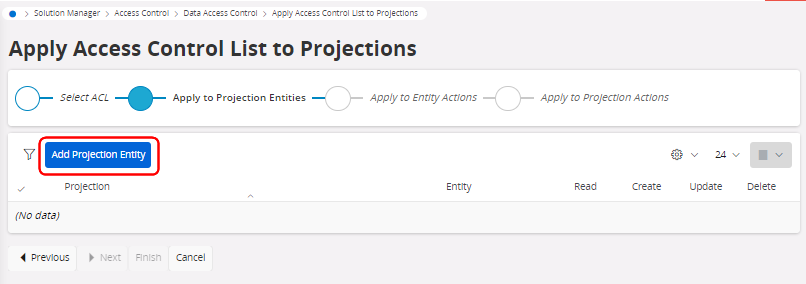 Apply an ACL to Projections - Technical Documentation For IFS Cloud