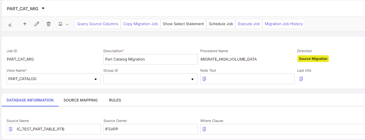 Source Migration - Technical Documentation For IFS Cloud