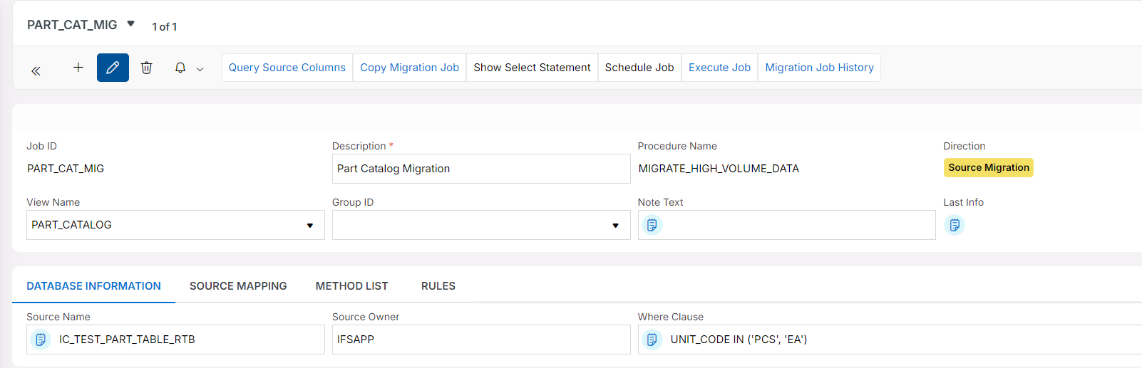 Source Migration - Technical Documentation For IFS Cloud