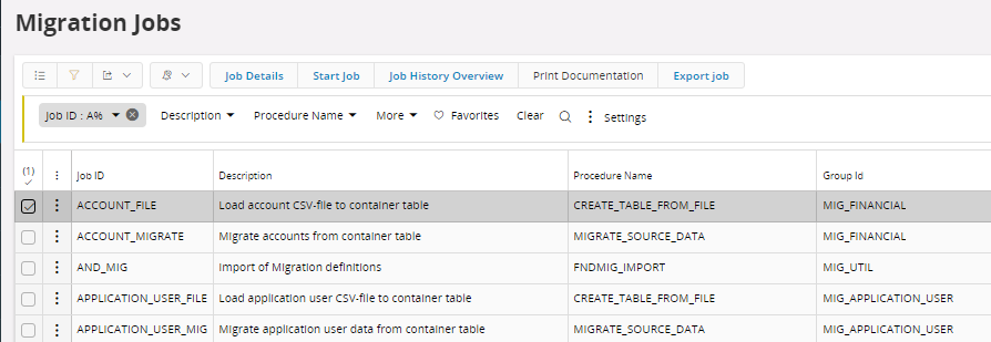 Export/Import Migration Definition - Technical Documentation For IFS Cloud