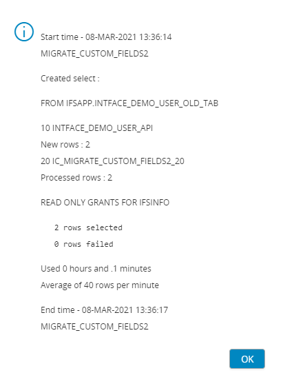 Migrate data into Custom Fields - Technical Documentation For IFS Cloud