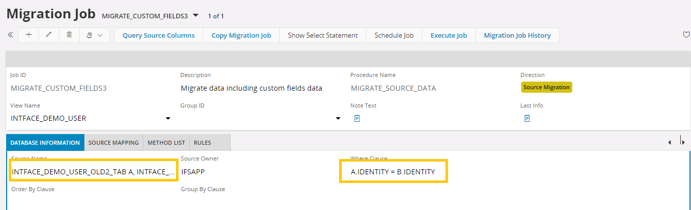 Migrate data into Custom Fields - Technical Documentation For IFS Cloud
