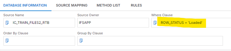 Update Tables Directly - Technical Documentation For IFS Cloud