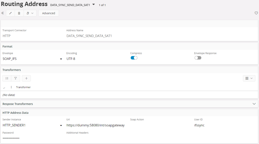 Data Sync Routing Configurations - Technical Documentation For IFS Cloud