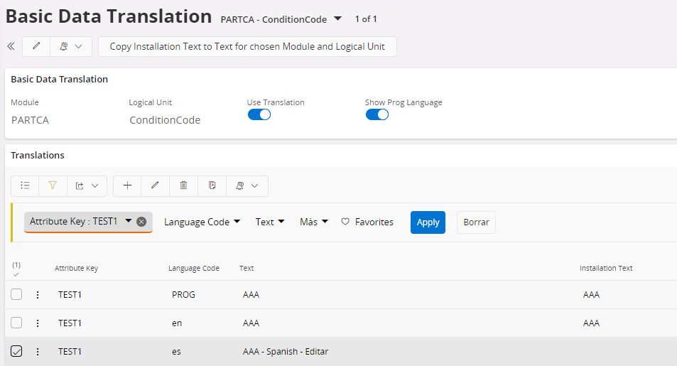 Basic Data Translation - Technical Documentation For IFS Cloud