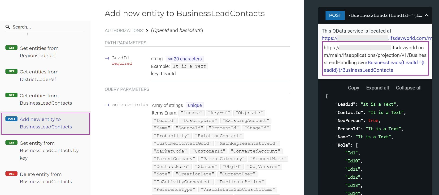 Create a Record in an Array - Technical Documentation For IFS Cloud