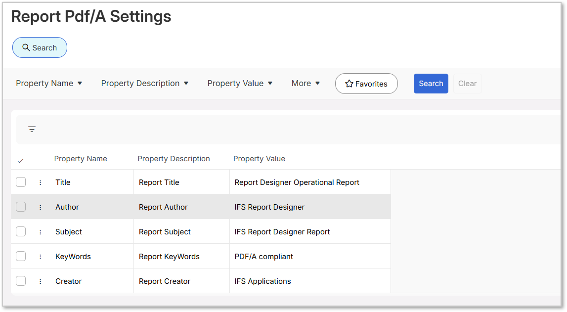 Report Pdf/A Settings - Technical Documentation For IFS Cloud
