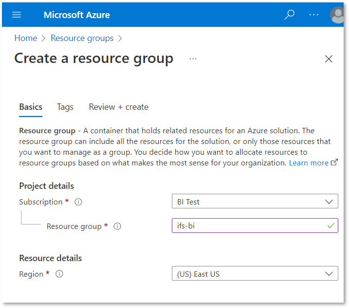 BI Infrastructure setup in Azure for Self Hosted BI (Scenario 3 ...