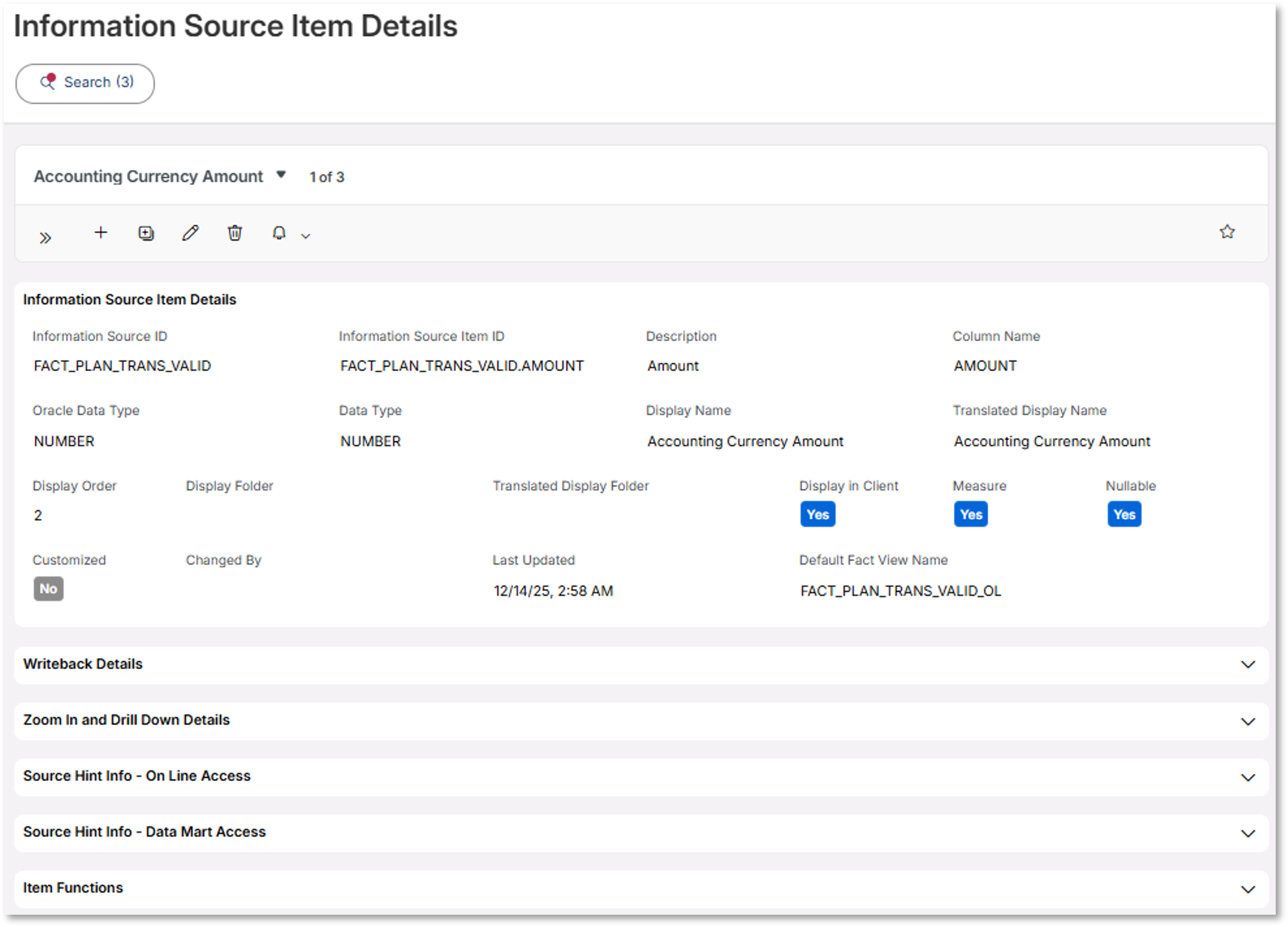 Configure Information Sources - Facts - Technical Documentation For IFS ...
