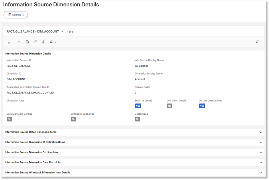 Configure Information Source - Fact Dimensions - Technical ...