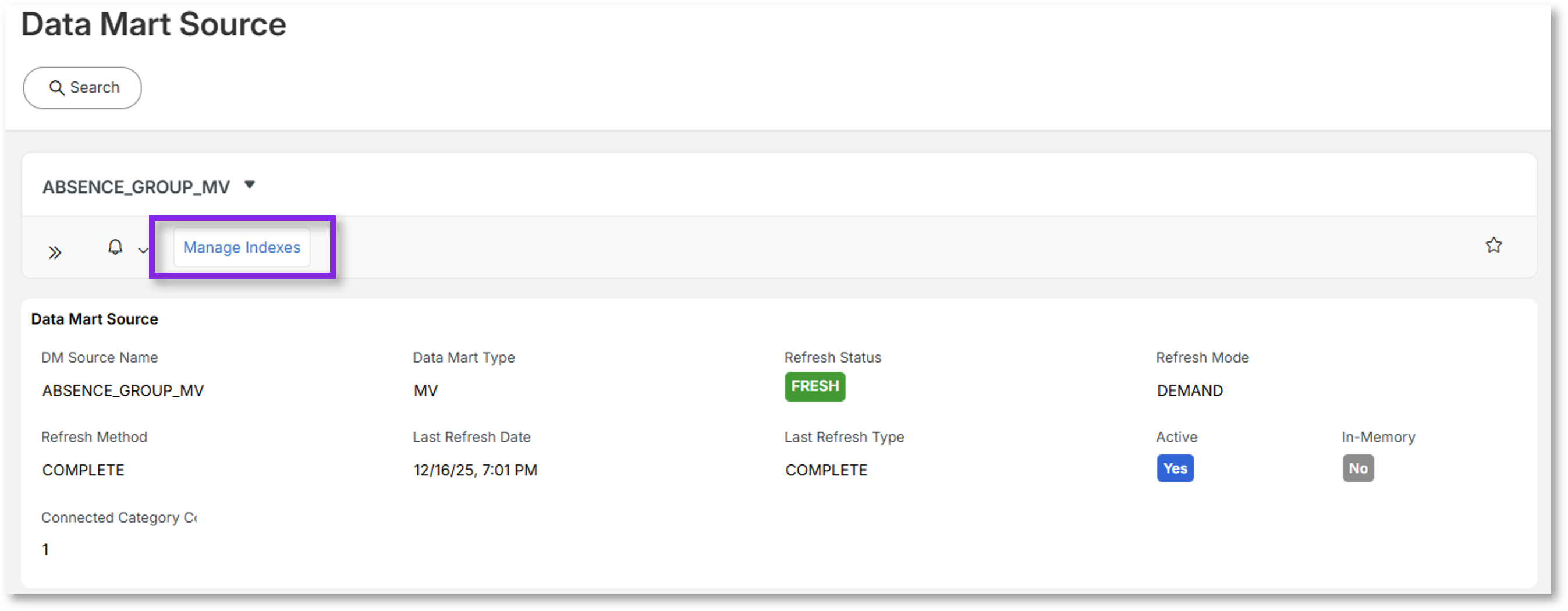 Custom Indexes for Data Mart Sources - Technical Documentation For IFS ...