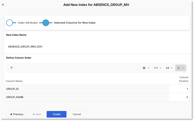 Custom Indexes for Data Mart Sources - Technical Documentation For IFS ...