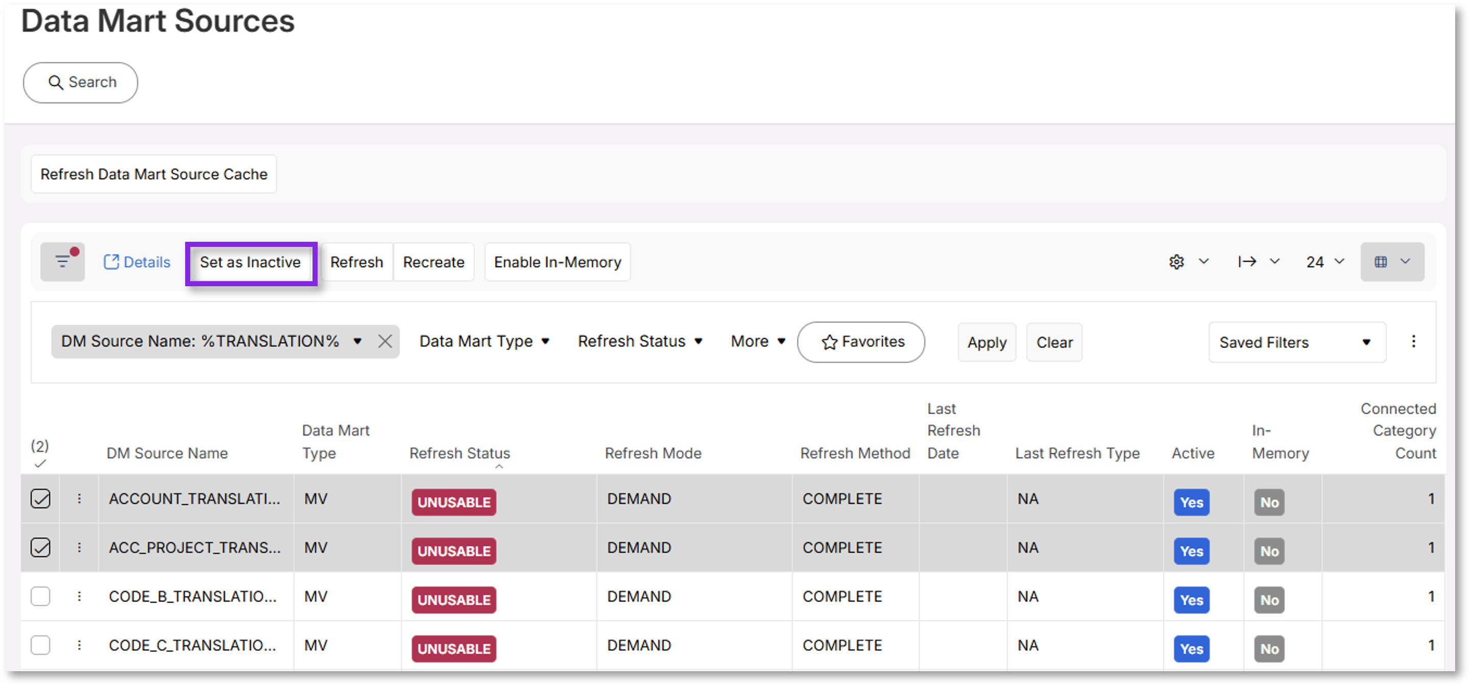 Special Data Mart Source Related Subjects - Technical Documentation For ...