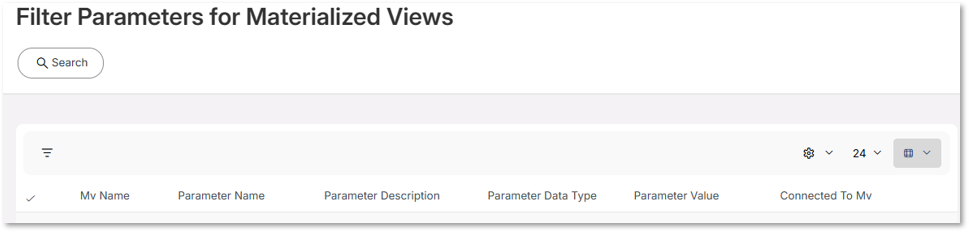 Data Filter Parameters for Materialized Views - Technical Documentation ...