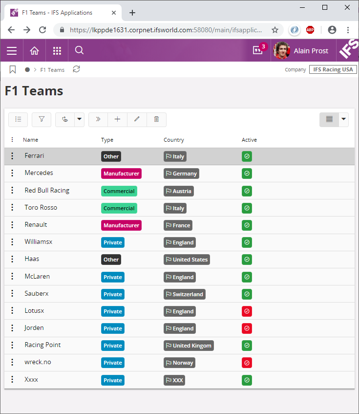 Badge - Technical Documentation For IFS Cloud