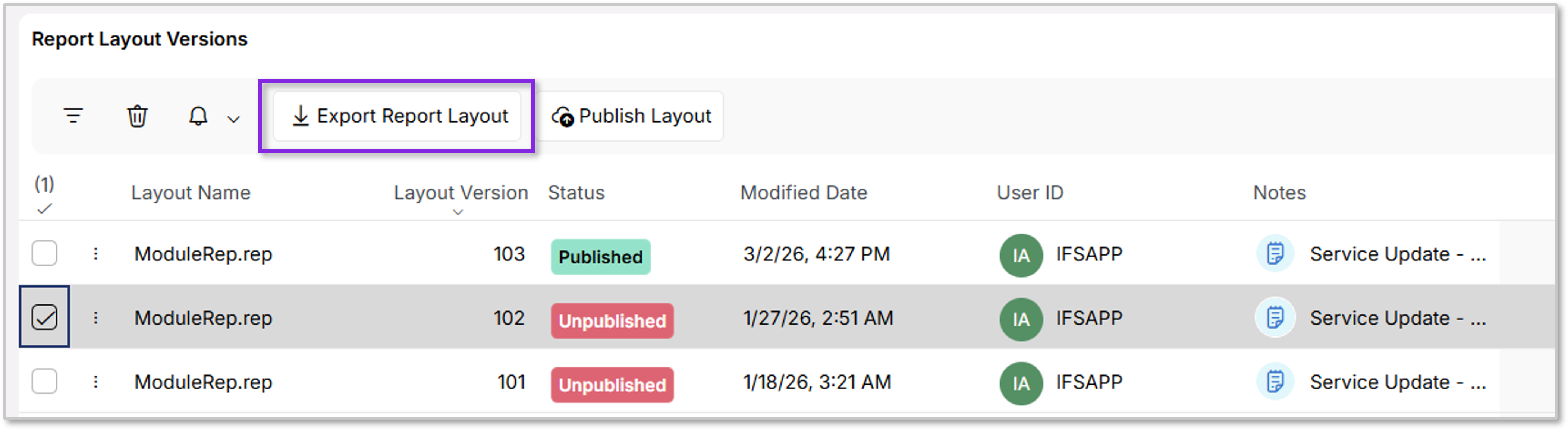 Version Management - Technical Documentation For IFS Cloud
