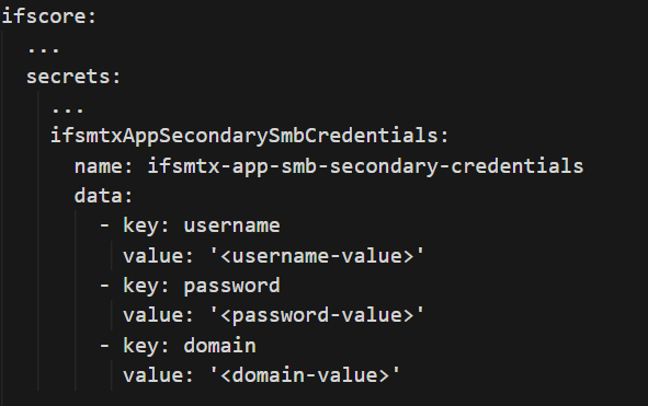Installation parameters - Technical Documentation For IFS Cloud