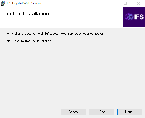 Configure The Crystal Web Service for IFS Cloud Web - Technical ...