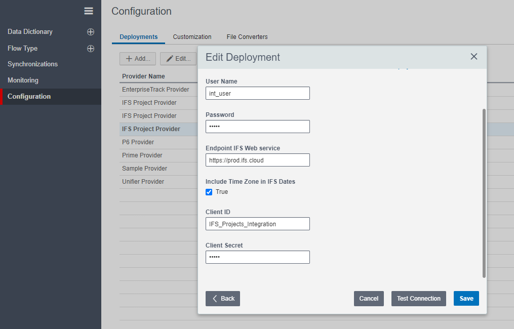 Edit Provider Deployment