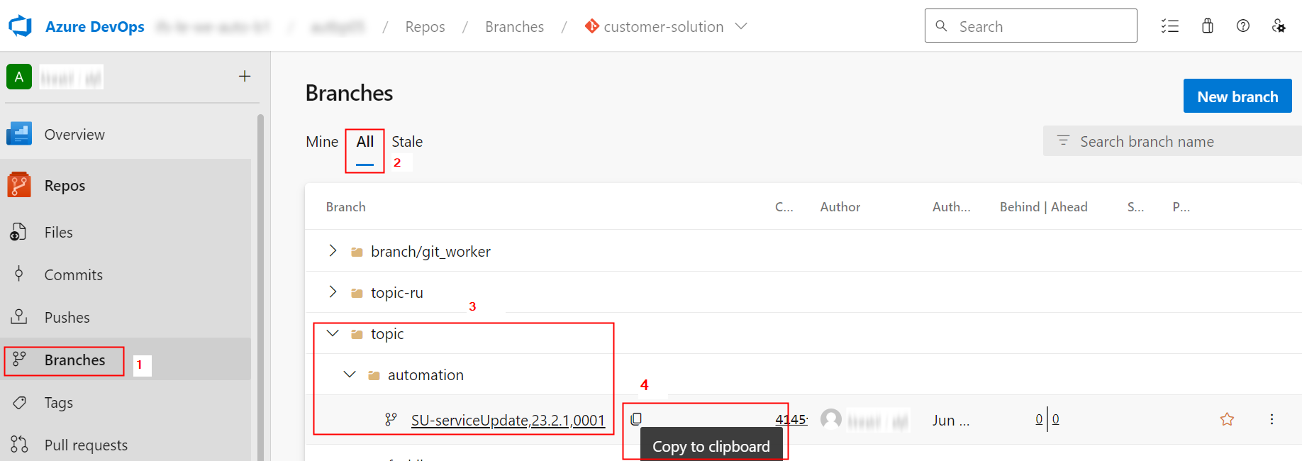 azure-topic-branch